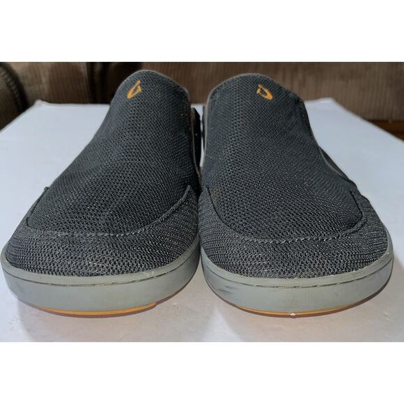 Olukai Nohea Mesh Loafer‎ Men US 12 Charcoal Slip On Shoe Classic Casual - Picture 7 of 9